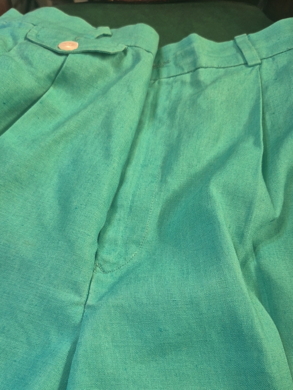 Ralph Lauren Teal Cotton Blend Casual Shorts